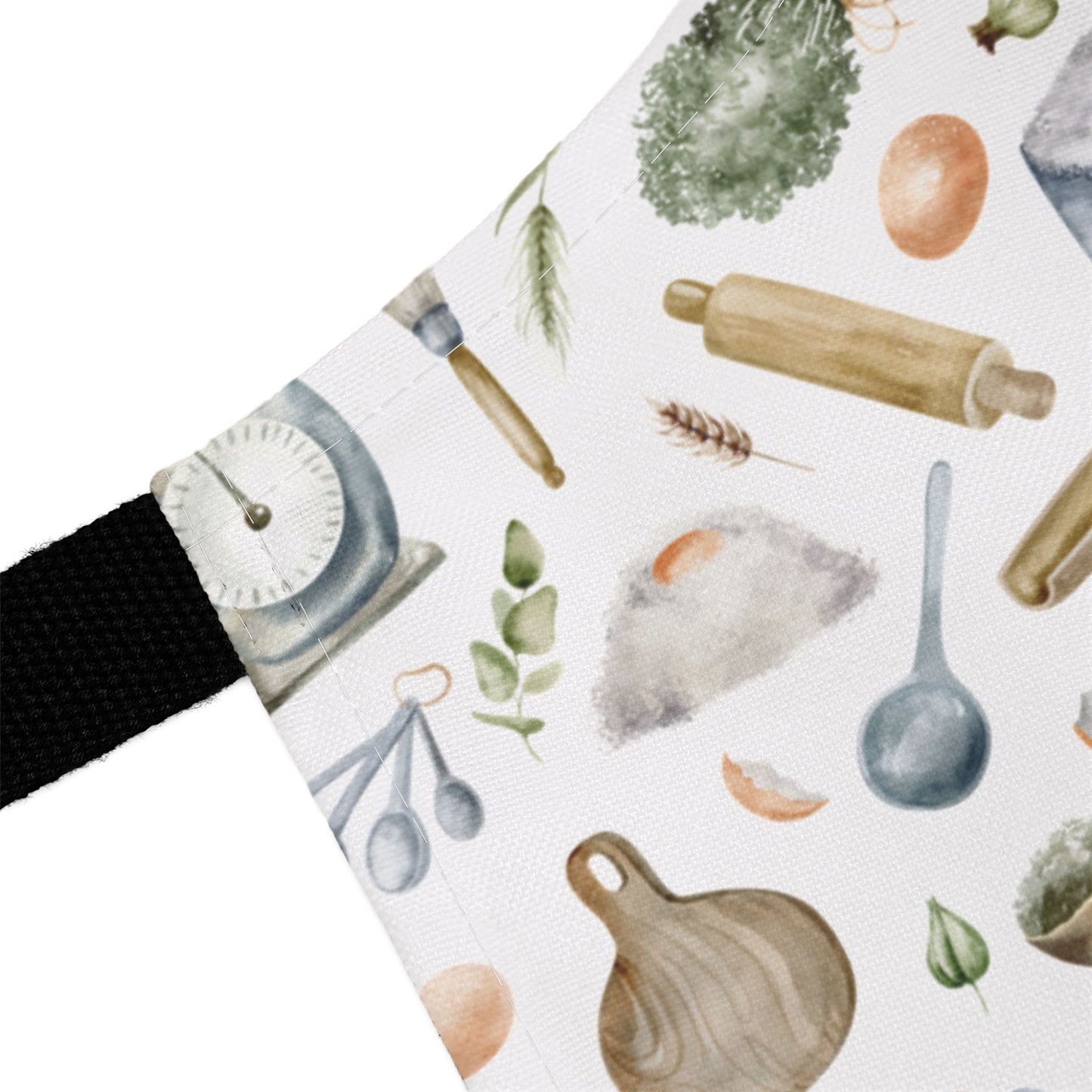 Bake in Style Apron (white/black straps)