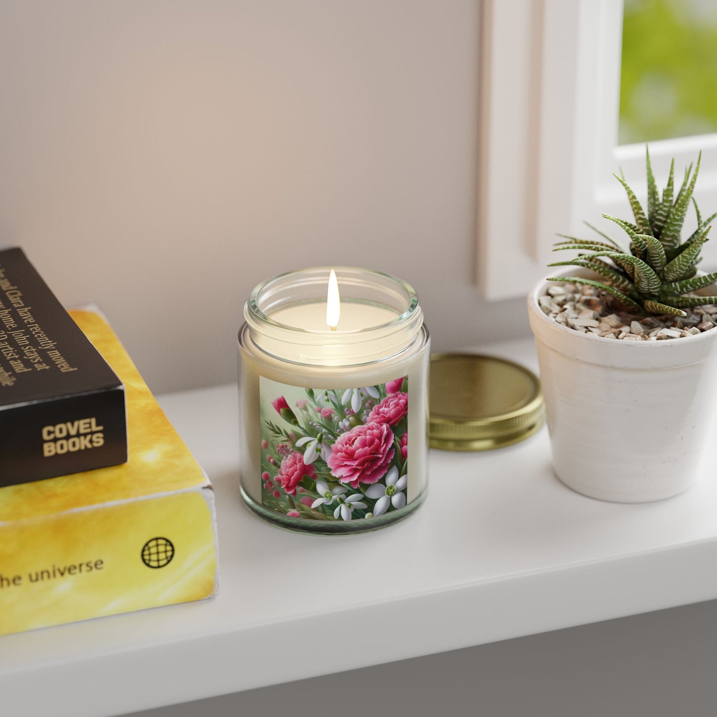 January Birth Month Flower Candle (4oz)