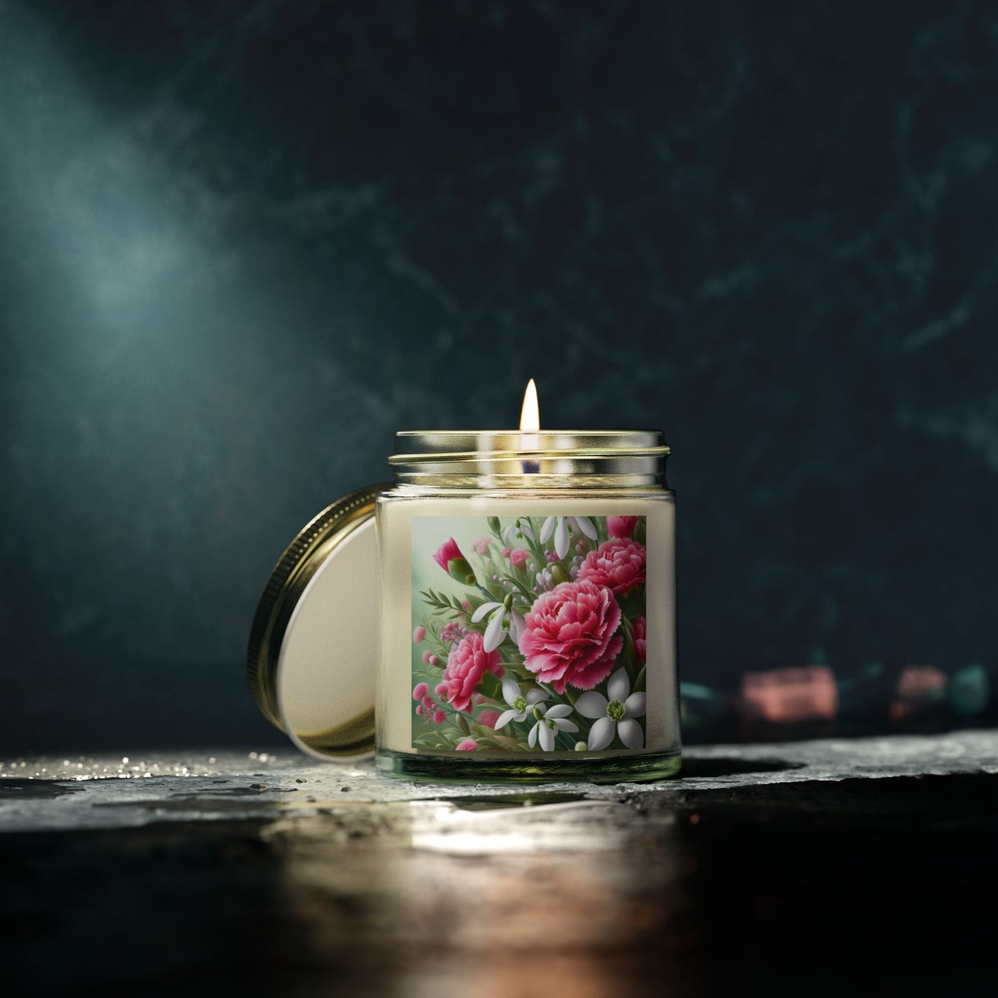 January Birth Month Flower Candle (4oz)