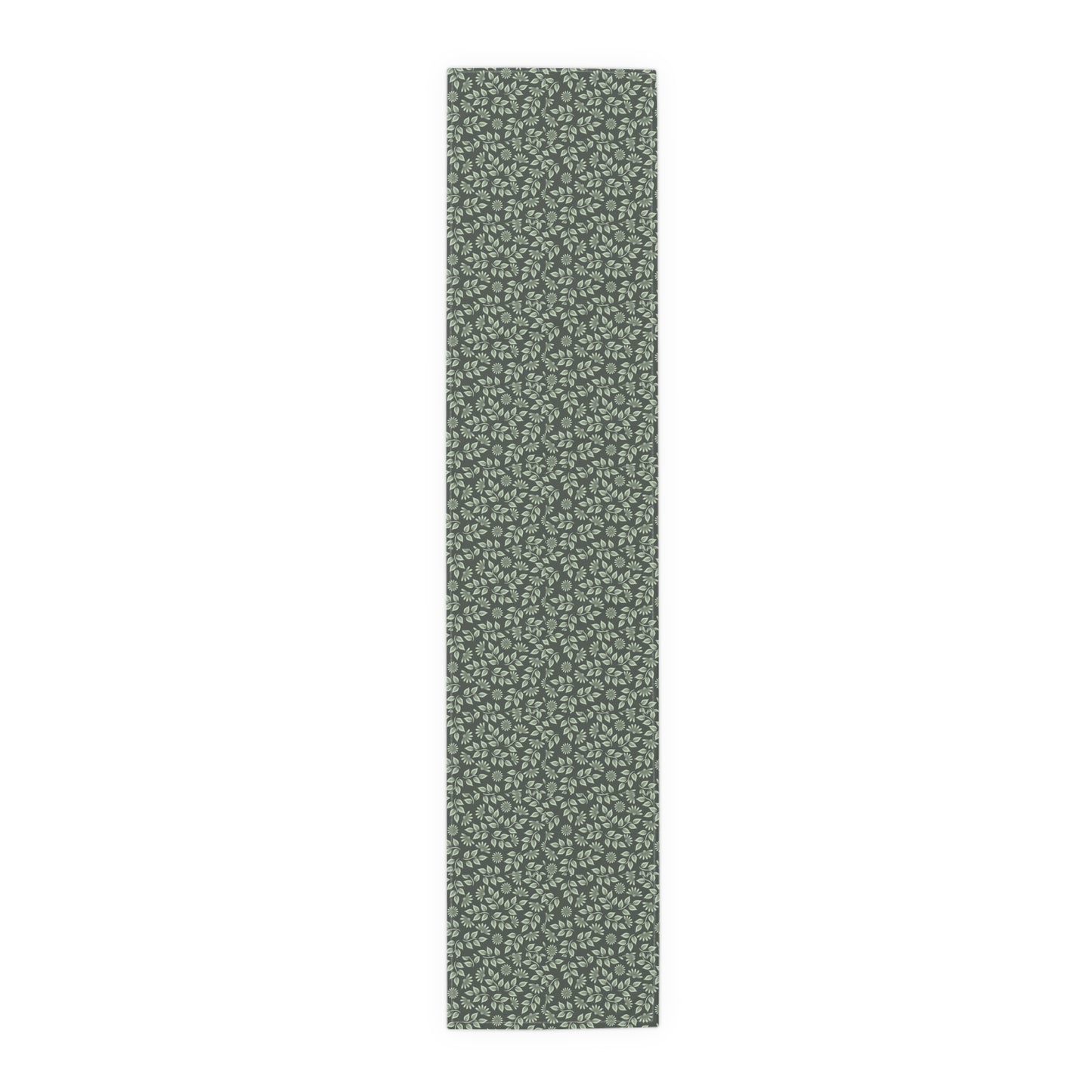 Green Floral Table Runner