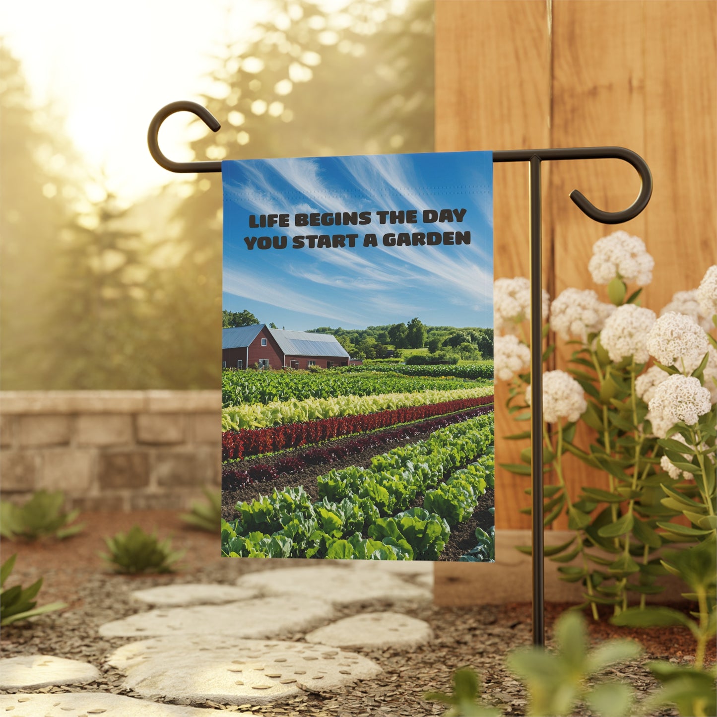 Life Begins Garden Banner