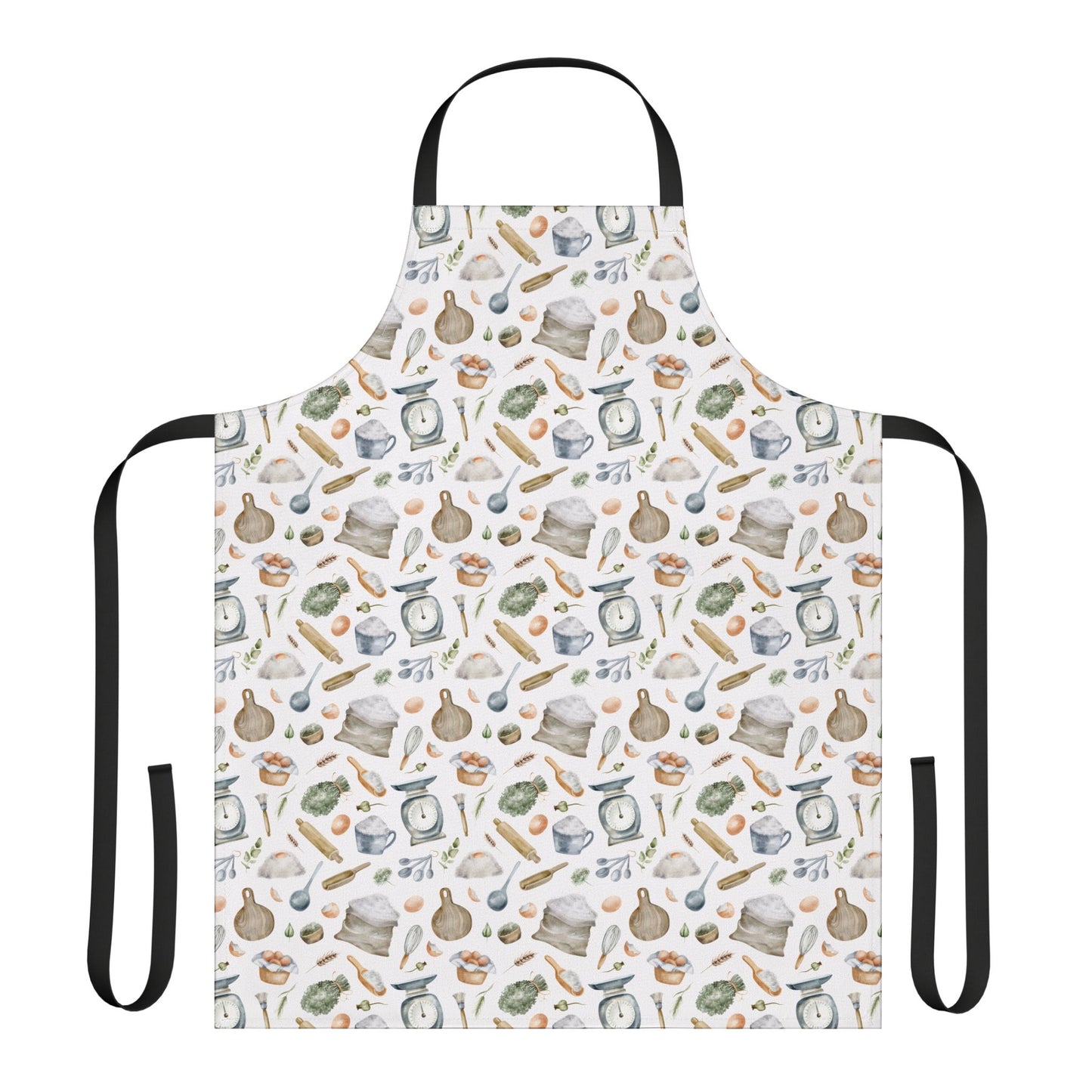 Bake in Style Apron (white/black straps)
