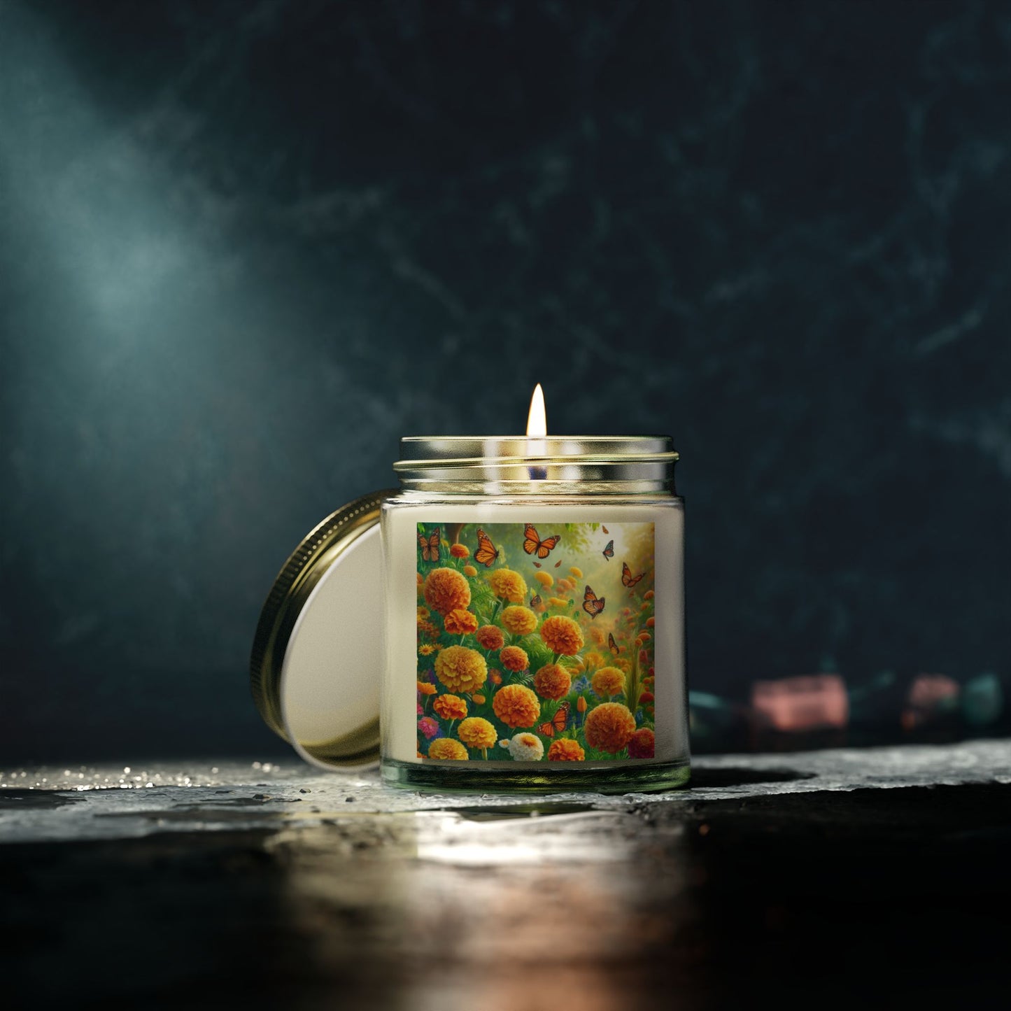 October Birth Month Flower Candle (4oz)