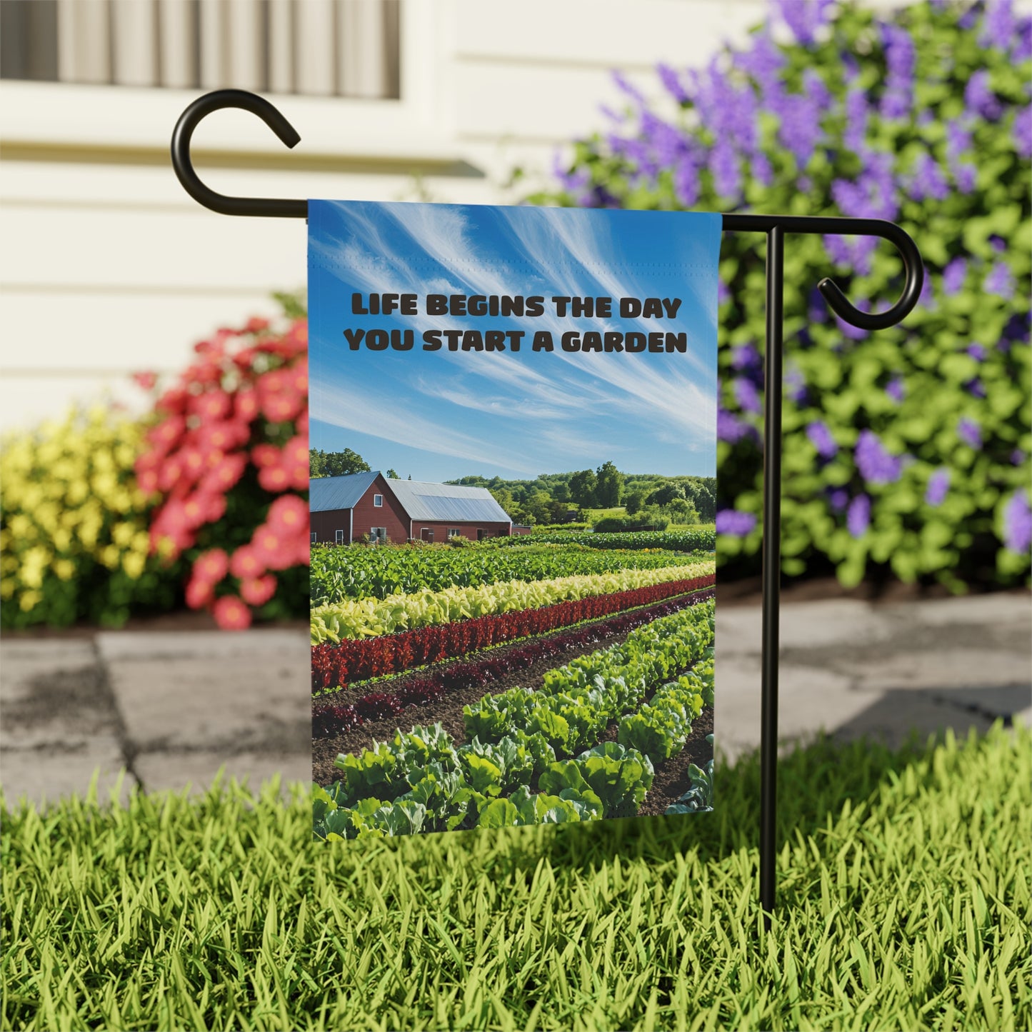 Life Begins Garden Banner