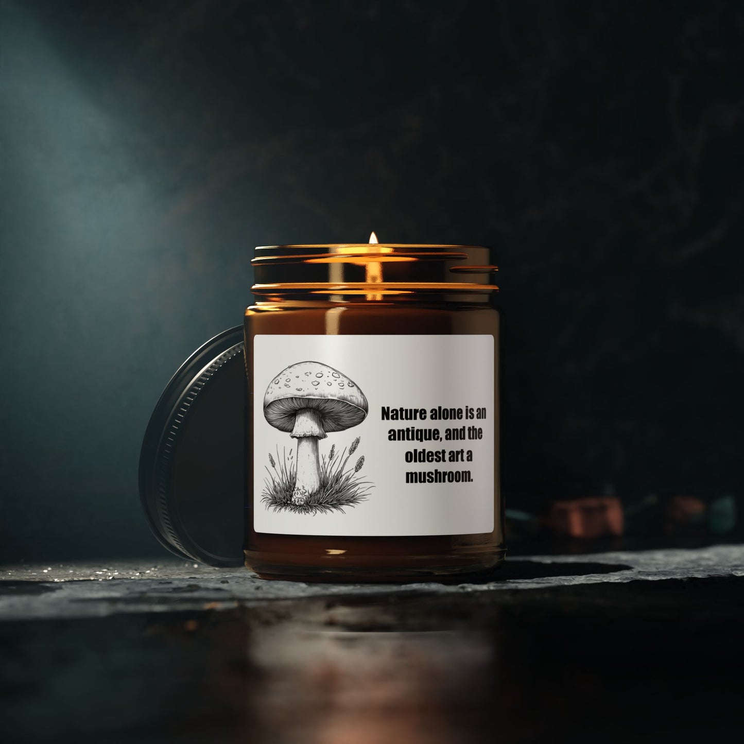 Amber Mushroom Candle (9oz)