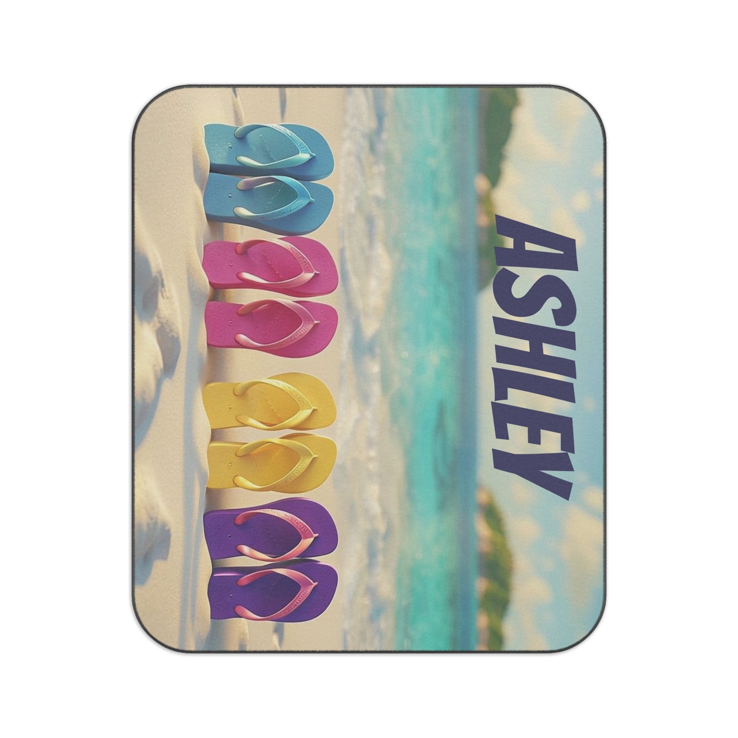 Beachy Flip Flop Picnic Blanket