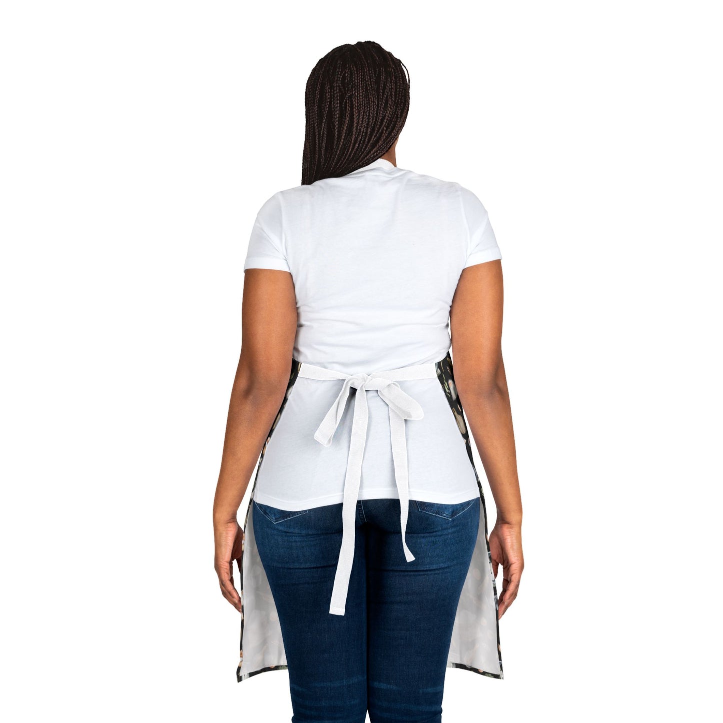 Bake in Style Apron (black/white straps)