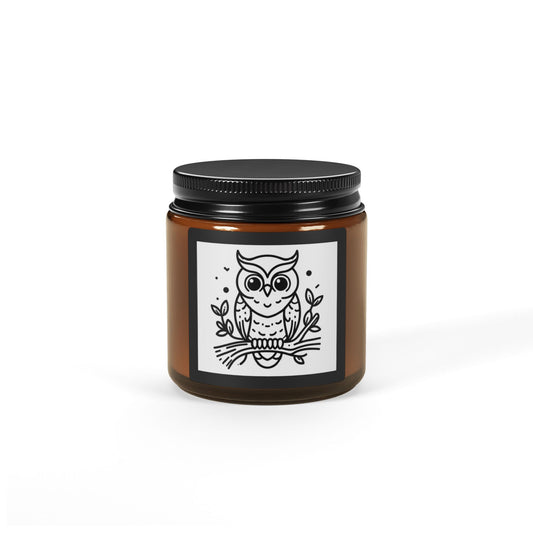 Amber Owl Candle (4oz)