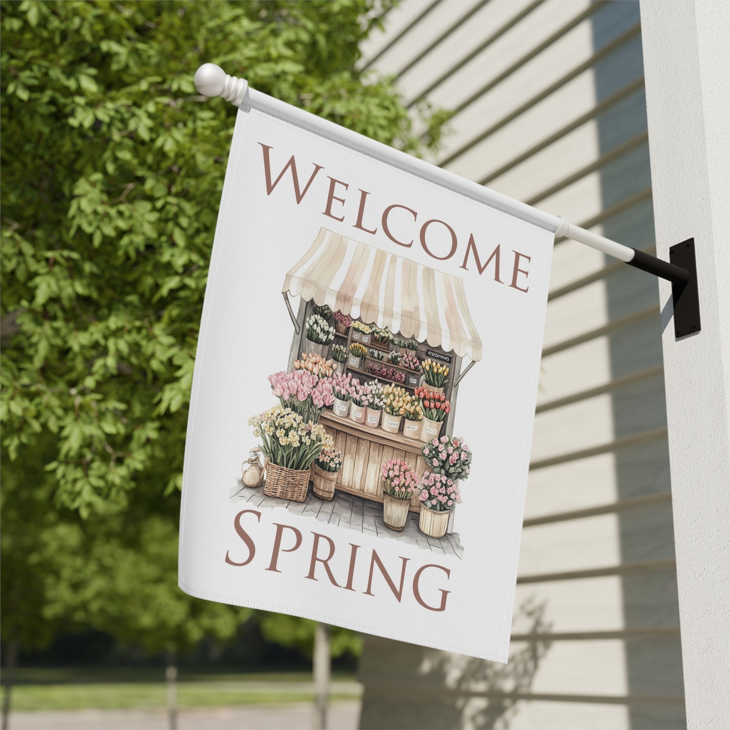 Watercolor Floral House Banner