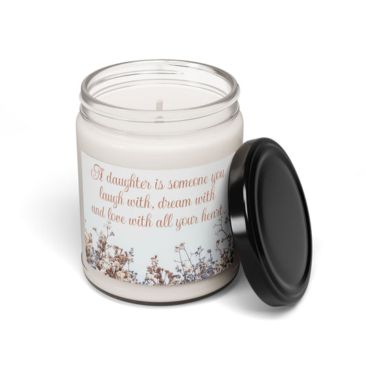 Heartwarming Daughter Message Candle (9oz)