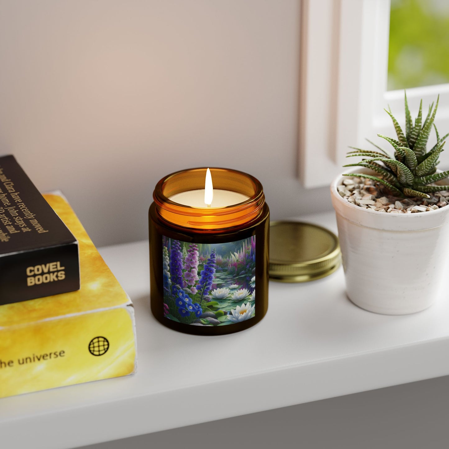 July Birth Month Flower Candle (4oz)