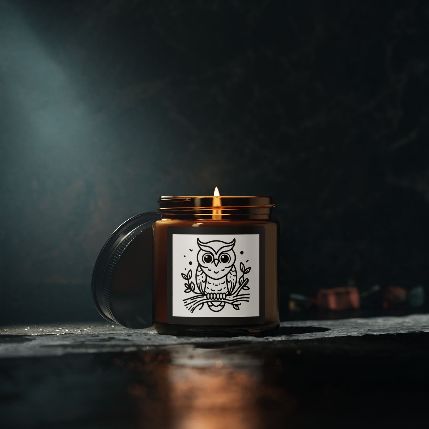 Amber Owl Candle (4oz)