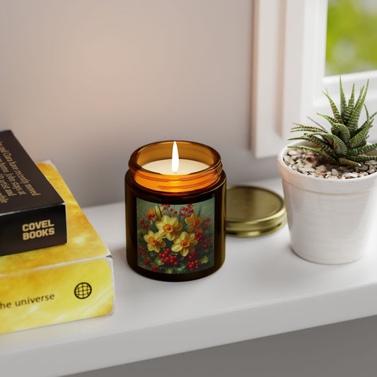 December Birth Month Flower Candle (4oz)