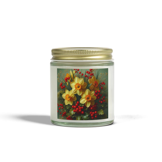 December Birth Month Flower Candle (4oz)
